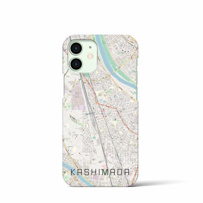 【鹿島田（神奈川県）】地図柄iPhoneケース（バックカバータイプ）