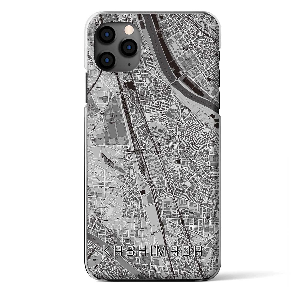 【鹿島田（神奈川県）】地図柄iPhoneケース（クリアタイプ）