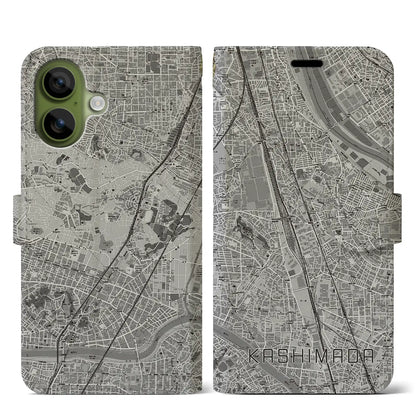 【鹿島田（神奈川県）】地図柄iPhoneケース（手帳タイプ）