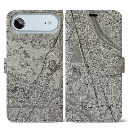 【鹿島田（神奈川県）】地図柄iPhoneケース（手帳タイプ）