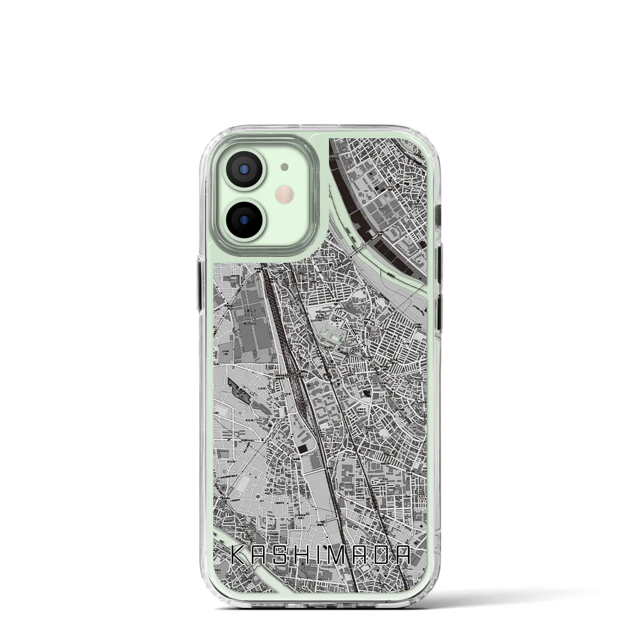 【鹿島田（神奈川県）】地図柄iPhoneケース（MagSafeタイプ）