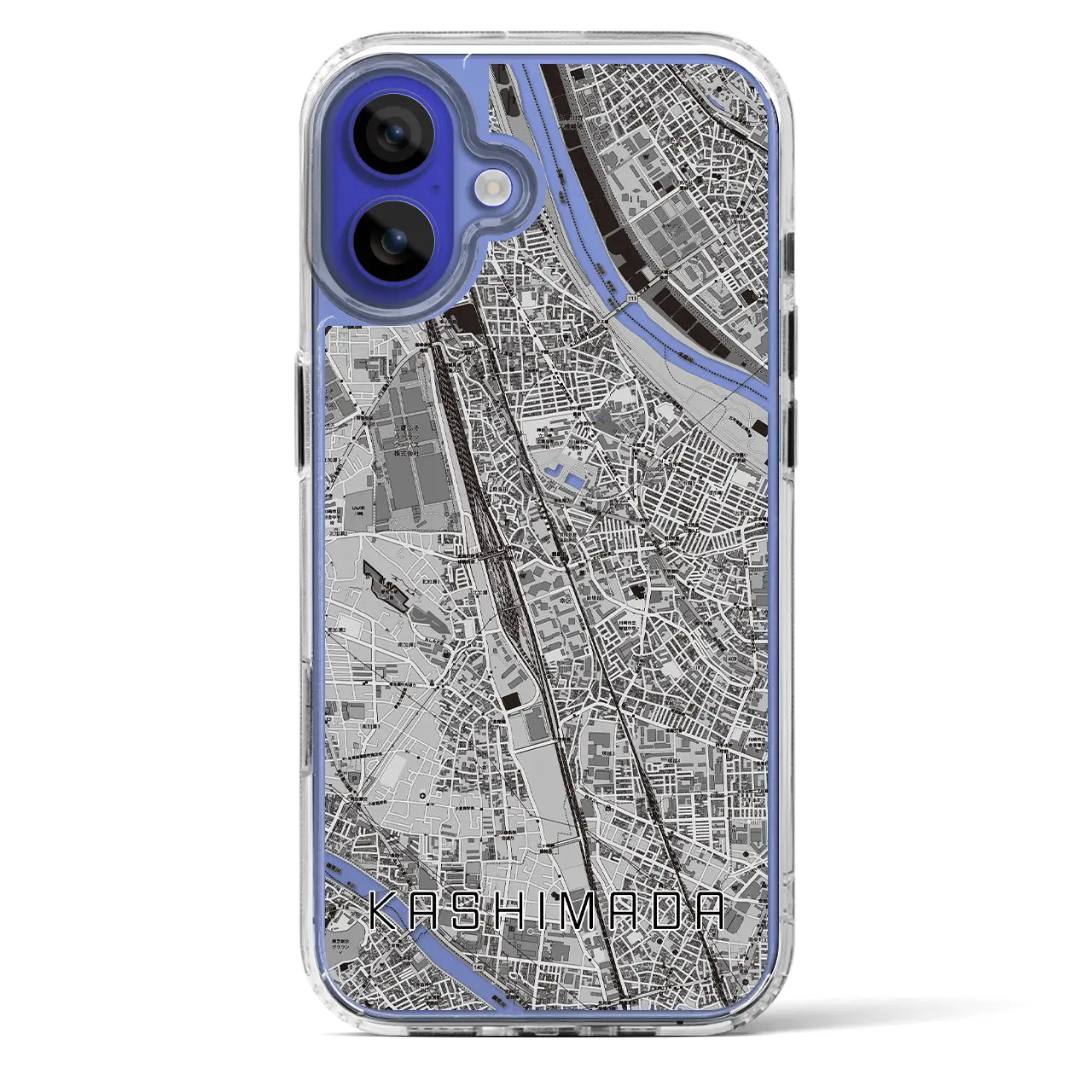 【鹿島田（神奈川県）】地図柄iPhoneケース（MagSafeタイプ）