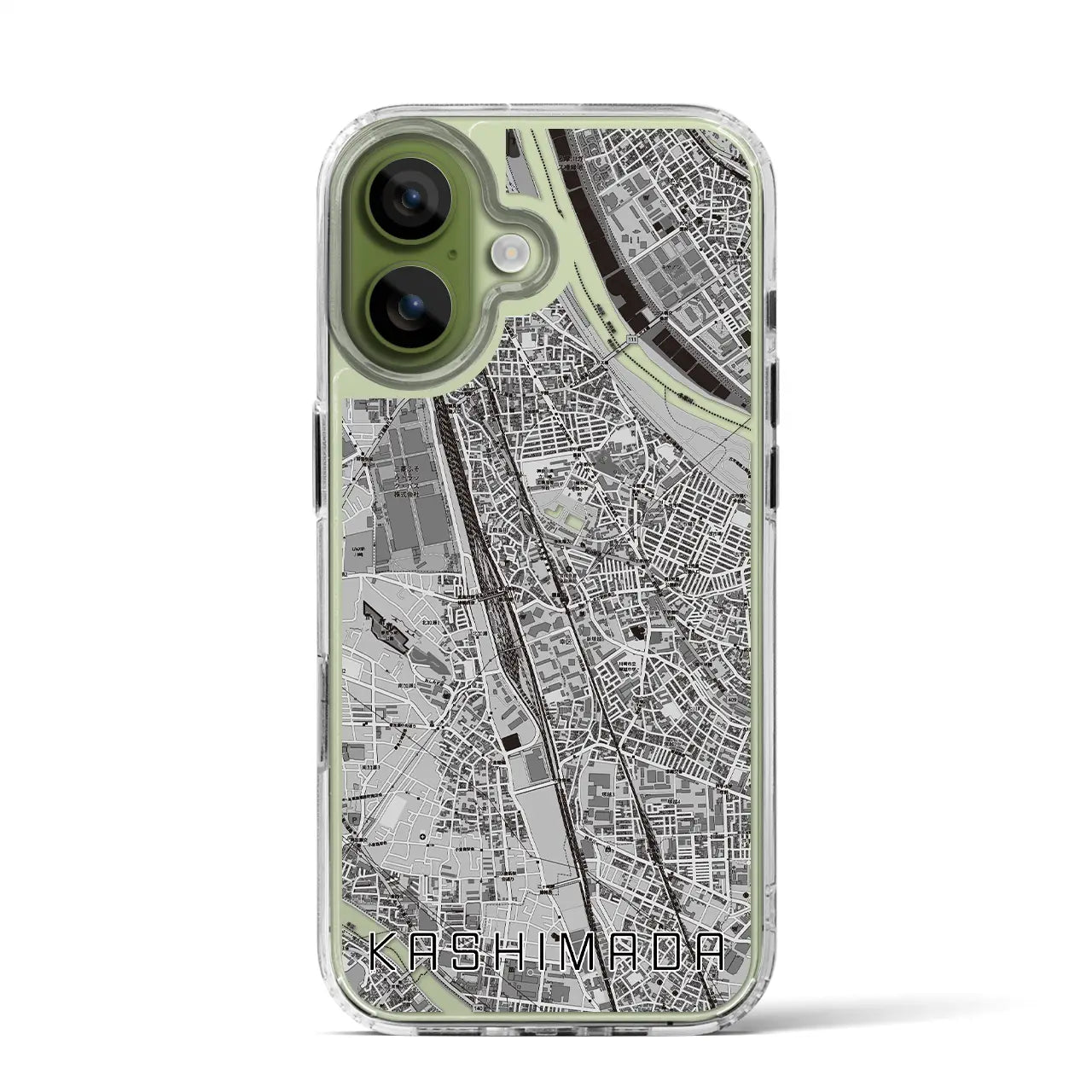 【鹿島田（神奈川県）】地図柄iPhoneケース（MagSafeタイプ）