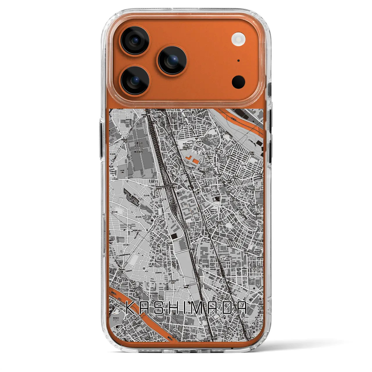 【鹿島田（神奈川県）】地図柄iPhoneケース（MagSafeタイプ）