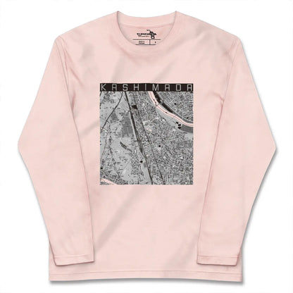 【鹿島田（神奈川県）】地図柄ロングスリーブTシャツ