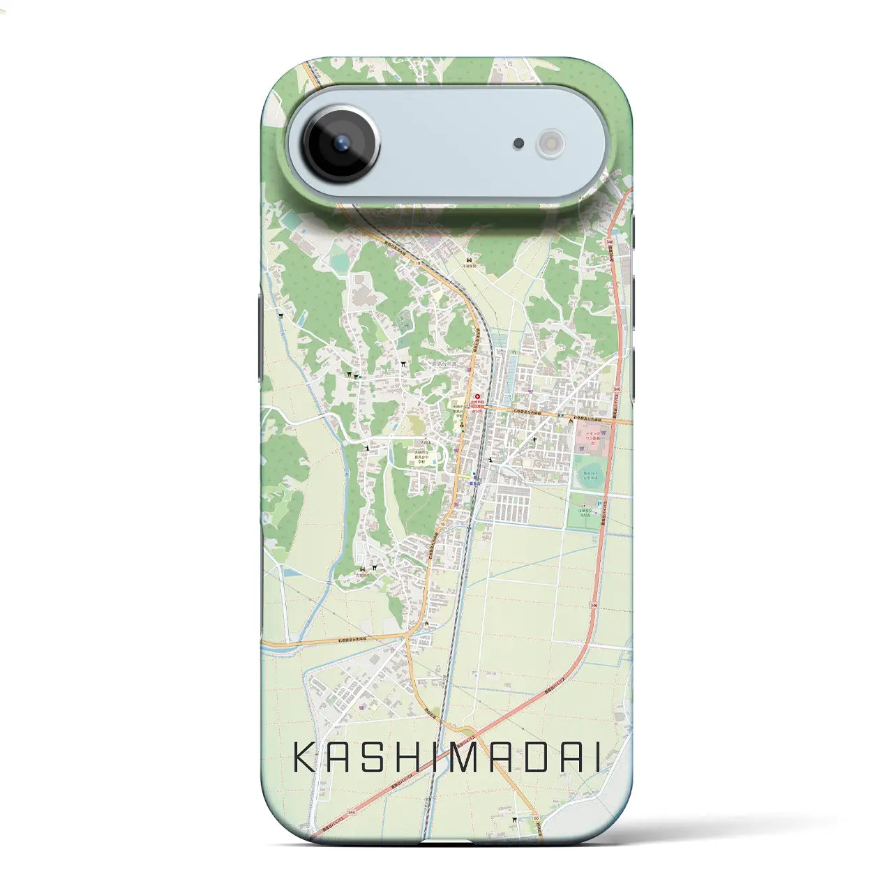 【鹿島台（宮城県）】地図柄iPhoneケース（バックカバータイプ）