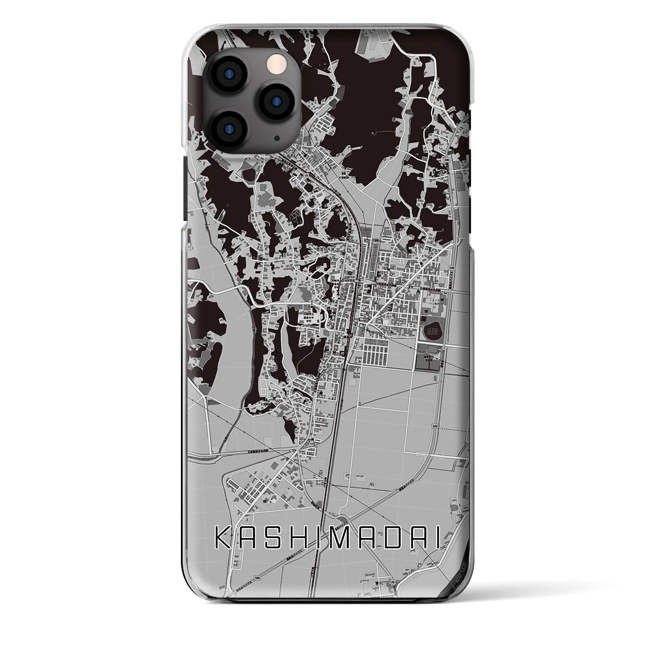 【鹿島台（宮城県）】地図柄iPhoneケース（クリアタイプ）