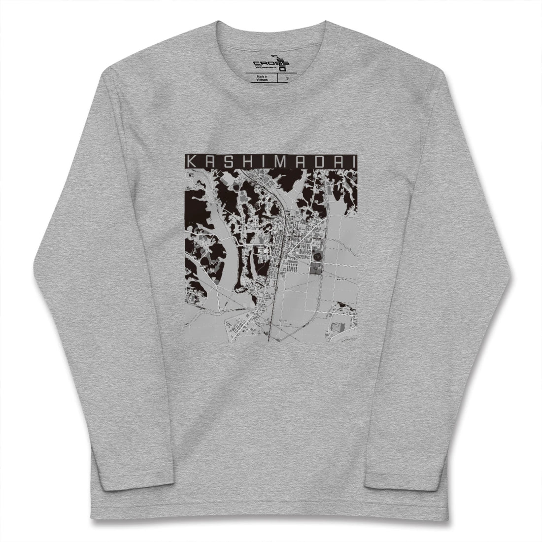 【鹿島台(宮城県)】地図柄ロングスリーブTシャツ