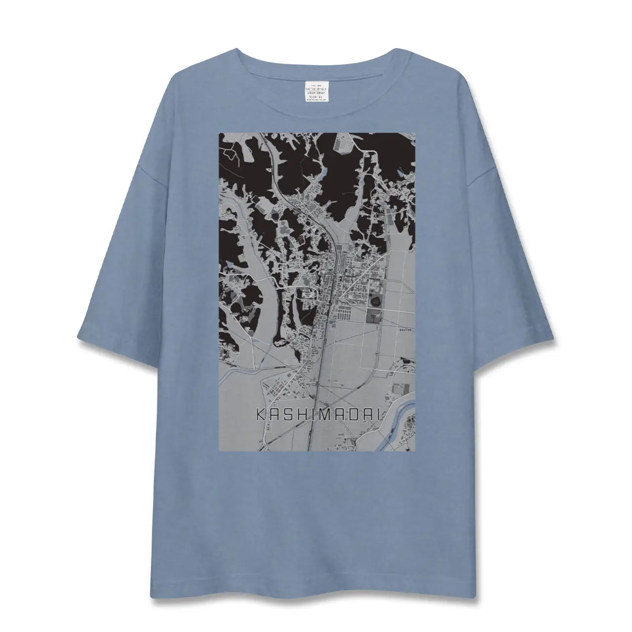 【鹿島台（宮城県）】地図柄ビッグシルエットTシャツ