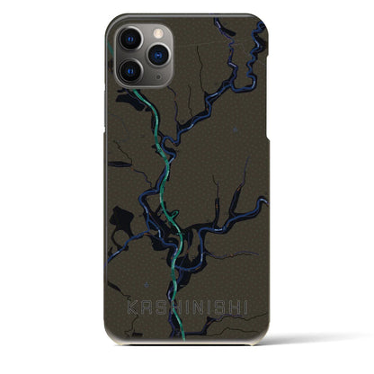 【樫西（岡山県）】地図柄iPhoneケース（バックカバータイプ）