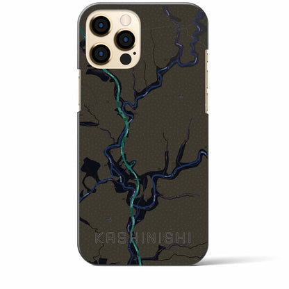 【樫西（岡山県）】地図柄iPhoneケース（バックカバータイプ）