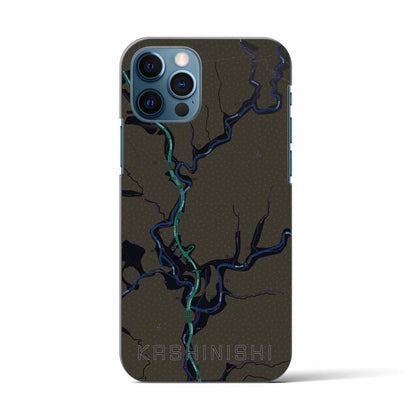 【樫西（岡山県）】地図柄iPhoneケース（バックカバータイプ）