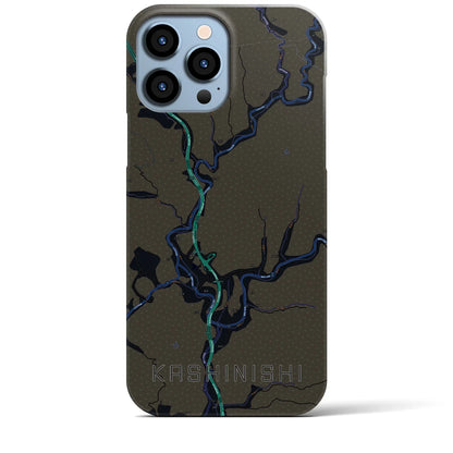 【樫西（岡山県）】地図柄iPhoneケース（バックカバータイプ）