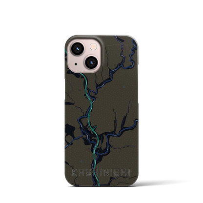 【樫西（岡山県）】地図柄iPhoneケース（バックカバータイプ）