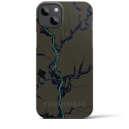 【樫西（岡山県）】地図柄iPhoneケース（バックカバータイプ）