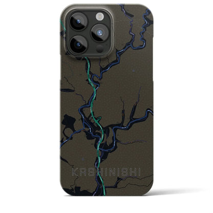 【樫西（岡山県）】地図柄iPhoneケース（バックカバータイプ）