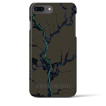 【樫西（岡山県）】地図柄iPhoneケース（バックカバータイプ）