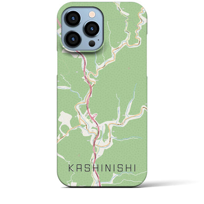 【樫西（岡山県）】地図柄iPhoneケース（バックカバータイプ）