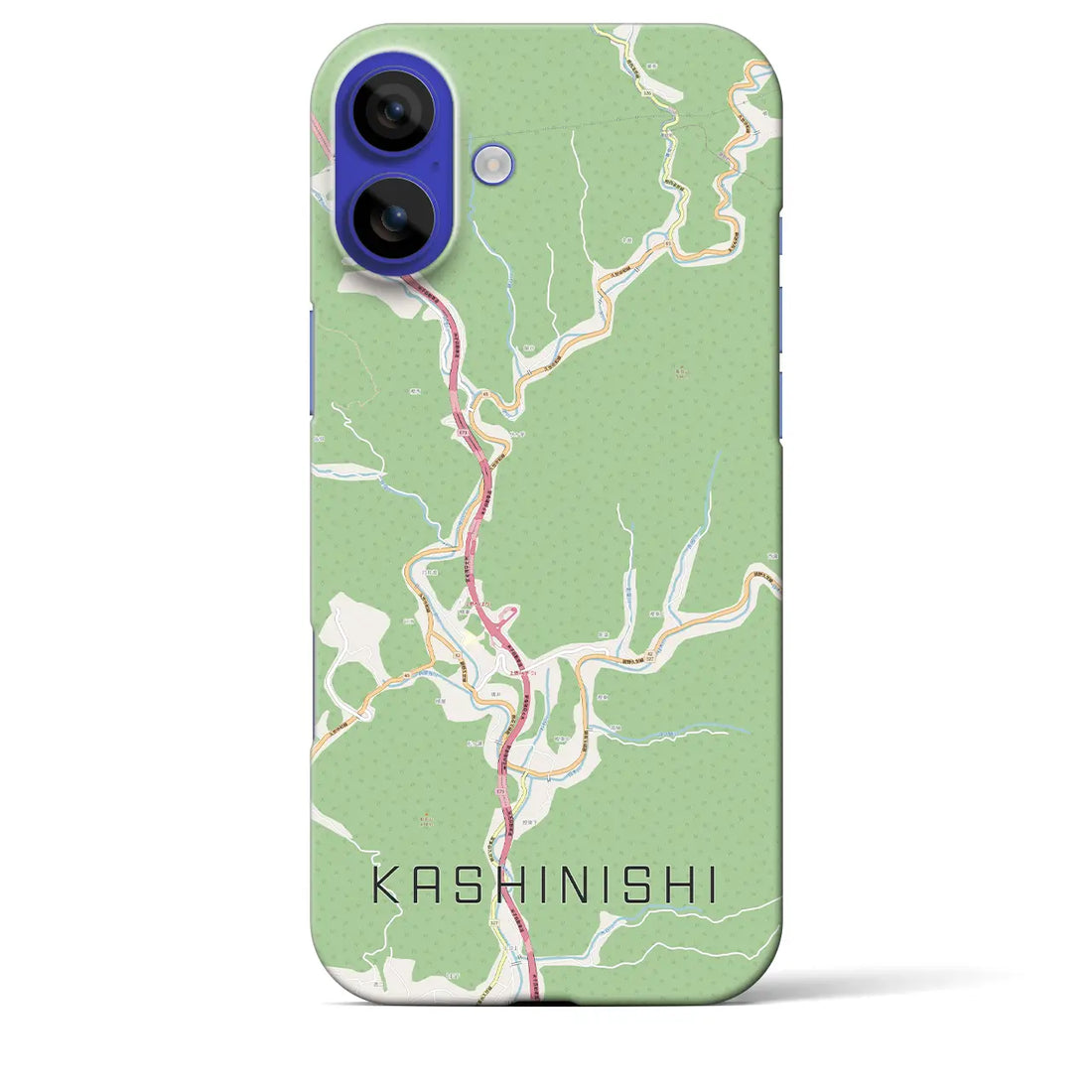 【樫西(岡山県)】地図柄iPhoneケース(バックカバータイプ)ナチュラル・iPhone 16 Pro Max 用