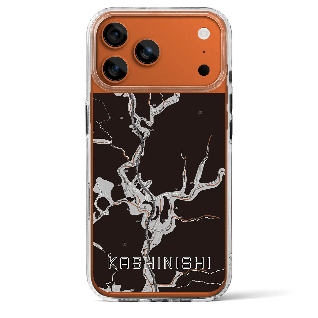 【樫西（岡山県）】地図柄iPhoneケース（MagSafeタイプ）