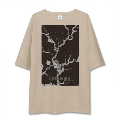 【樫西（岡山県）】地図柄ビッグシルエットTシャツ
