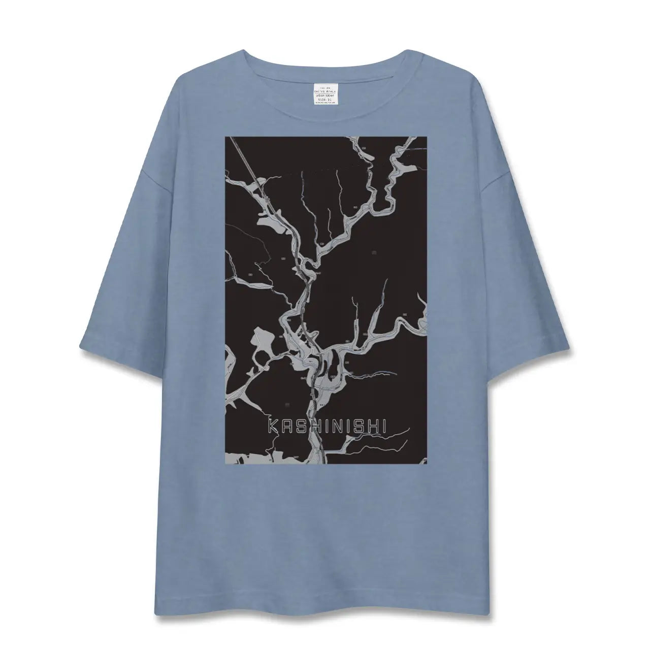 【樫西（岡山県）】地図柄ビッグシルエットTシャツ