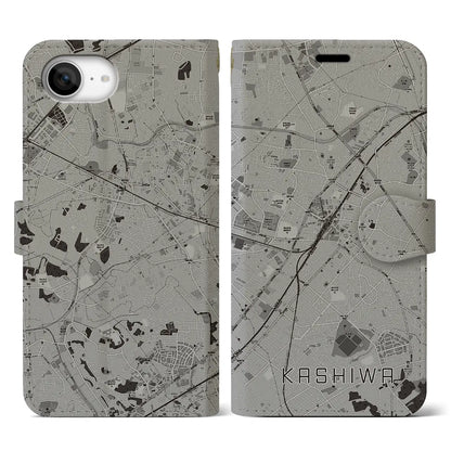 【柏（千葉県）】地図柄iPhoneケース（手帳タイプ）