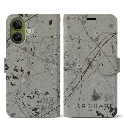 【柏（千葉県）】地図柄iPhoneケース（手帳タイプ）