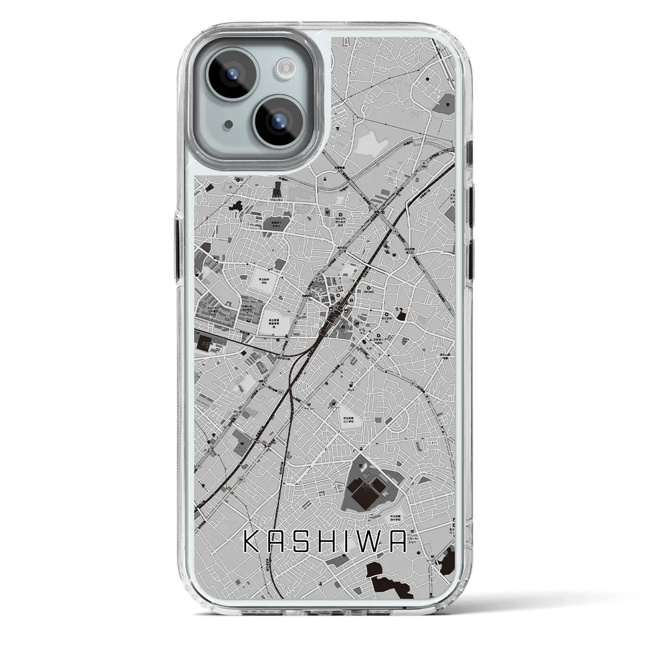 【柏（千葉県）】地図柄iPhoneケース（MagSafeタイプ）