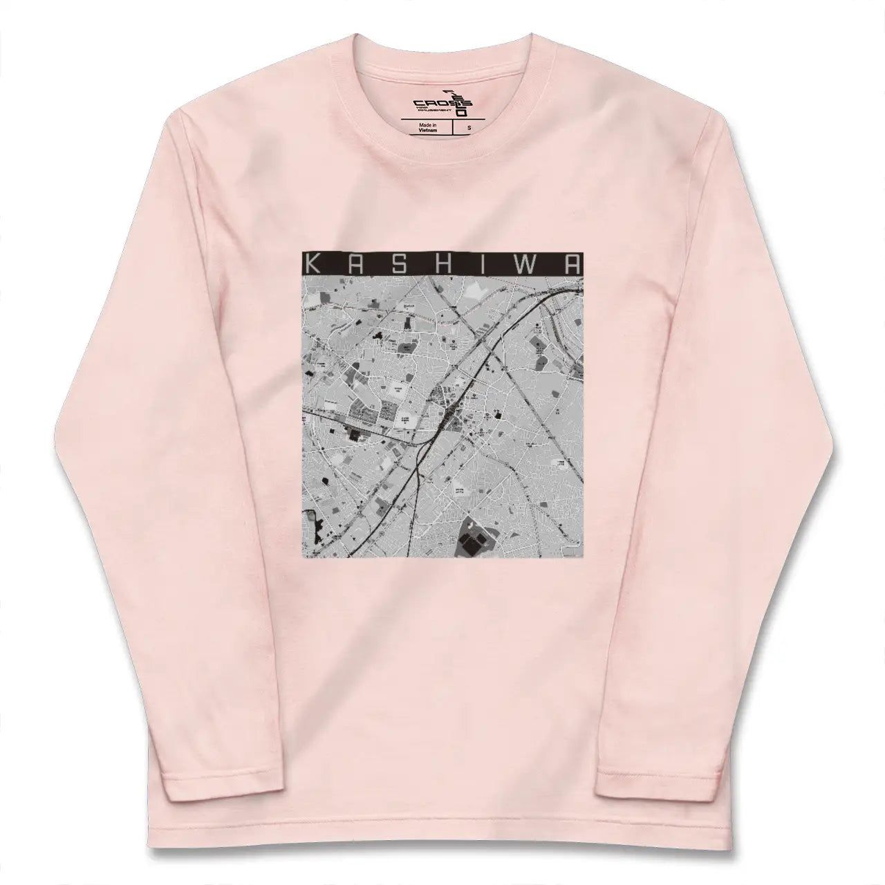 【柏（千葉県）】地図柄ロングスリーブTシャツ
