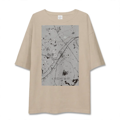 【柏（千葉県）】地図柄ビッグシルエットTシャツ