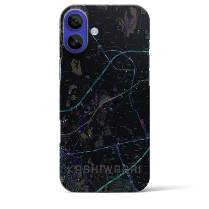 【かしわ台（神奈川県）】地図柄iPhoneケース（バックカバータイプ）