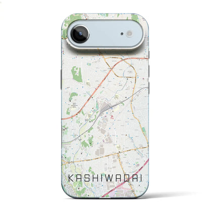 【かしわ台（神奈川県）】地図柄iPhoneケース（バックカバータイプ）