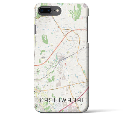 【かしわ台（神奈川県）】地図柄iPhoneケース（バックカバータイプ）
