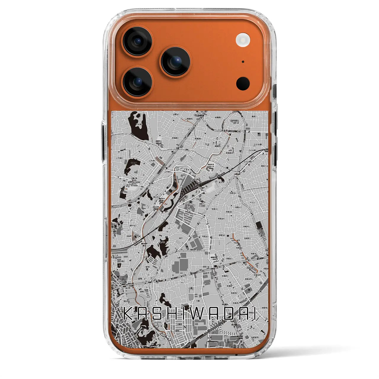 【かしわ台（神奈川県）】地図柄iPhoneケース（MagSafeタイプ）