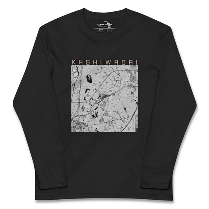 【かしわ台（神奈川県）】地図柄ロングスリーブTシャツ