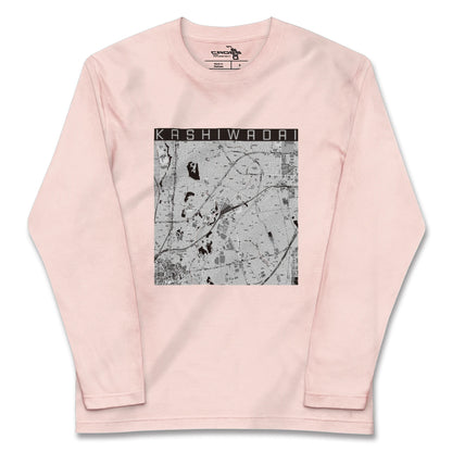 【かしわ台（神奈川県）】地図柄ロングスリーブTシャツ