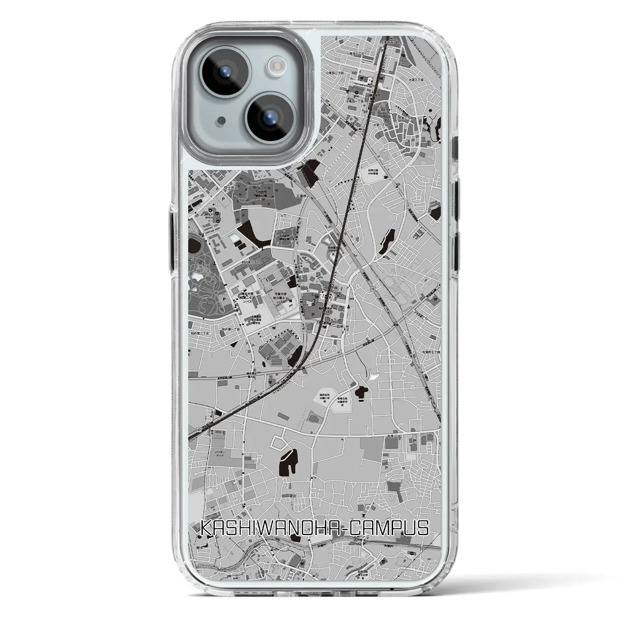 【柏の葉キャンパス（千葉県）】地図柄iPhoneケース（MagSafeタイプ）