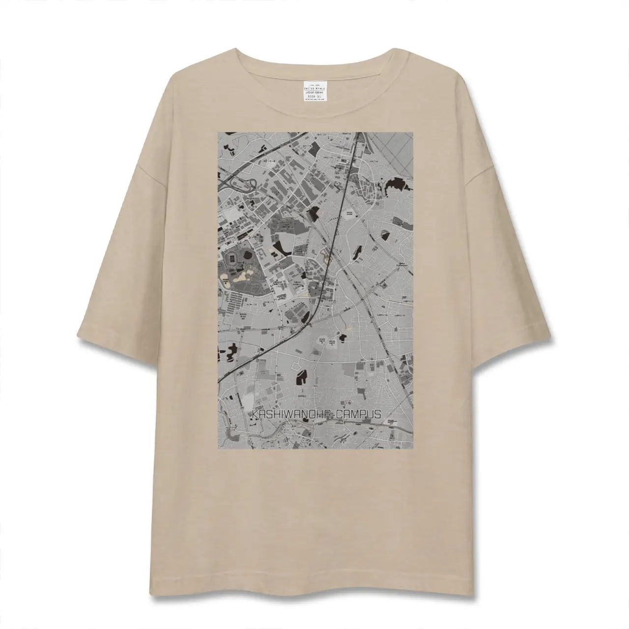【柏の葉キャンパス（千葉県）】地図柄ビッグシルエットTシャツ