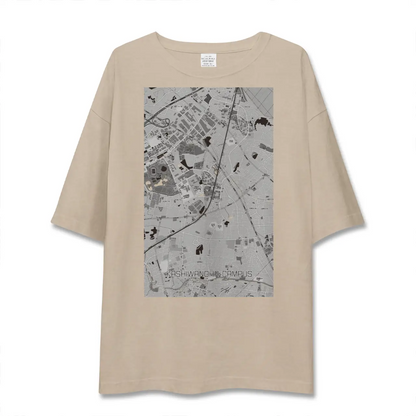 【柏の葉キャンパス（千葉県）】地図柄ビッグシルエットTシャツ