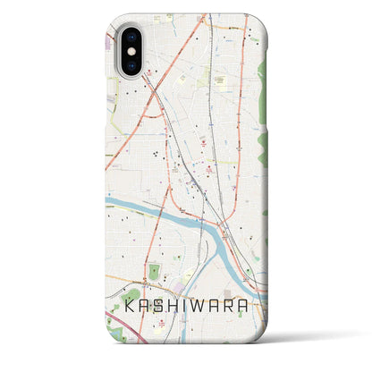 【柏原（大阪府）】地図柄iPhoneケース（バックカバータイプ）