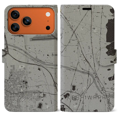 【柏原（大阪府）】地図柄iPhoneケース（手帳タイプ）