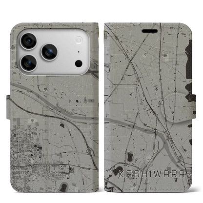 【柏原（大阪府）】地図柄iPhoneケース（手帳タイプ）