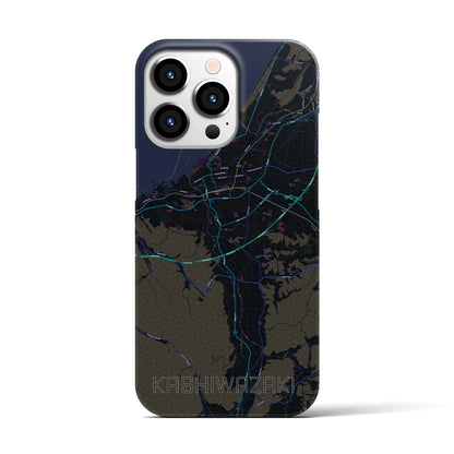 【柏崎（新潟県）】地図柄iPhoneケース（バックカバータイプ）