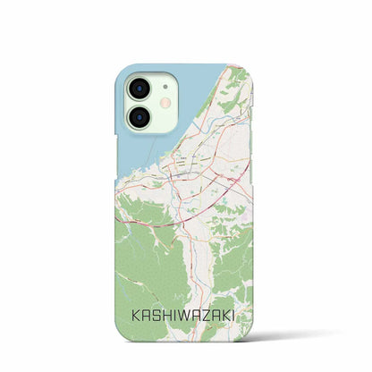 【柏崎（新潟県）】地図柄iPhoneケース（バックカバータイプ）