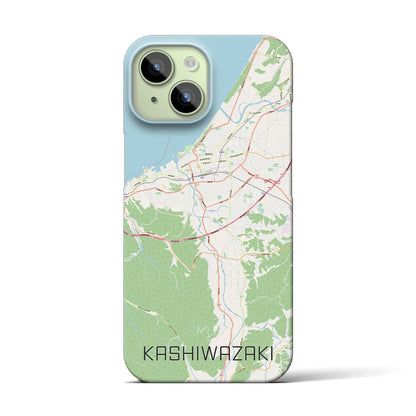 【柏崎（新潟県）】地図柄iPhoneケース（バックカバータイプ）