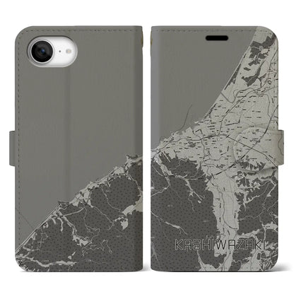 【柏崎（新潟県）】地図柄iPhoneケース（手帳タイプ）