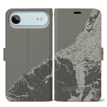 【柏崎（新潟県）】地図柄iPhoneケース（手帳タイプ）