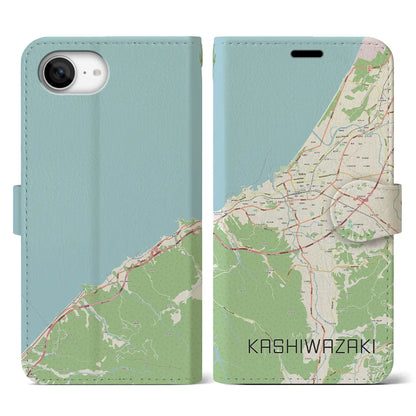 【柏崎（新潟県）】地図柄iPhoneケース（手帳タイプ）