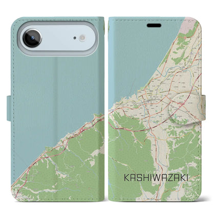【柏崎（新潟県）】地図柄iPhoneケース（手帳タイプ）